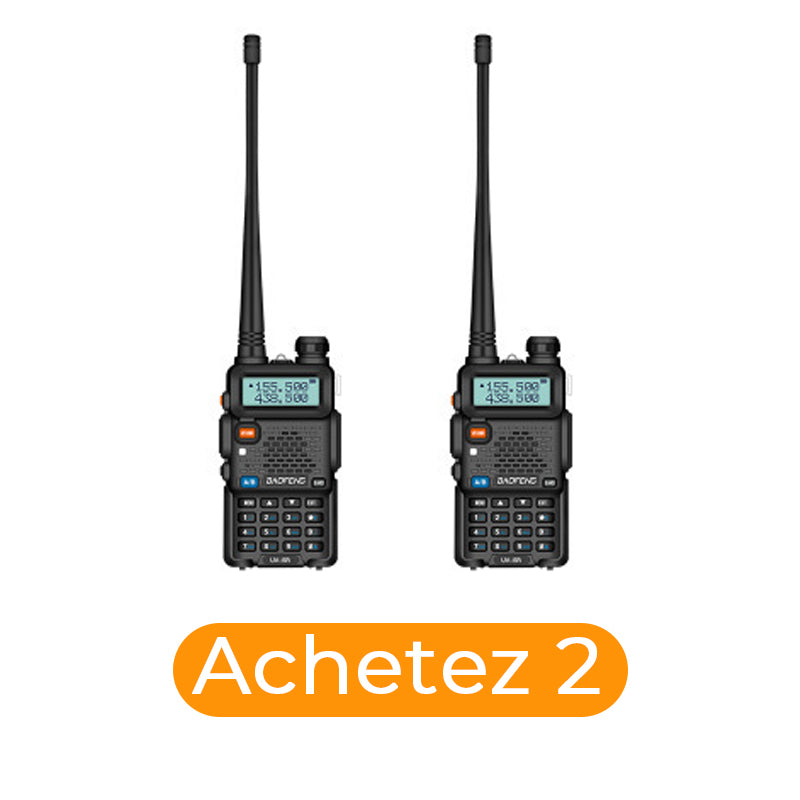 📢📢50% de réduction !!!🔥Radio amateur UV-5R longue portée UV5R Radio bidirectionnelle double bande Walkie