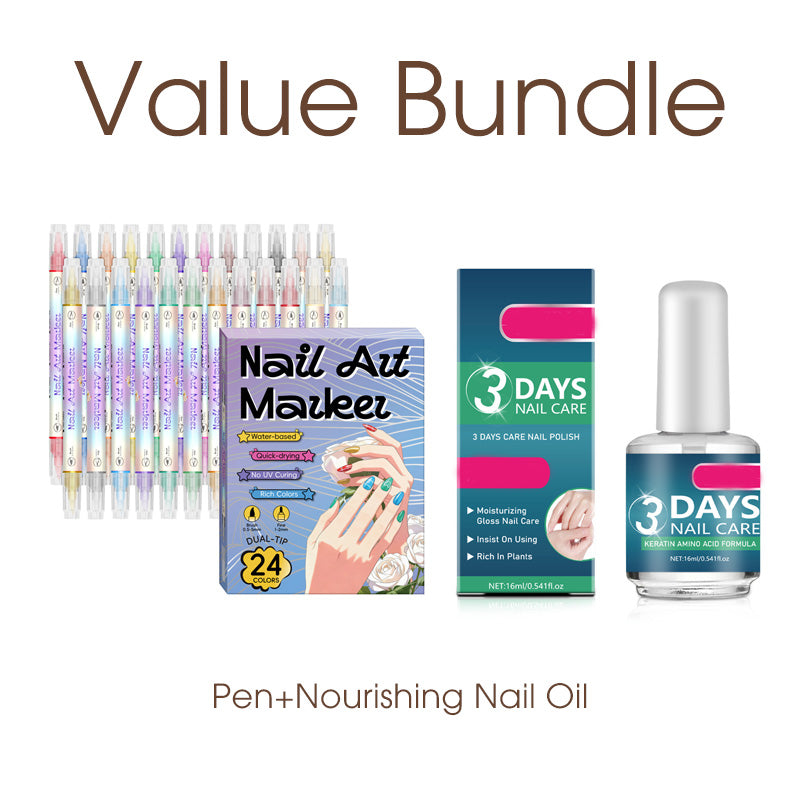 💅✨ PROMO FLASH -50% ! Stylos Marqueurs Nail Art Double Pointe – 12/24 Couleurs, Séchage Rapide, Sans Lampe UV, Formule à Base d'Eau, Idéal Débutantes & Pros 🎨