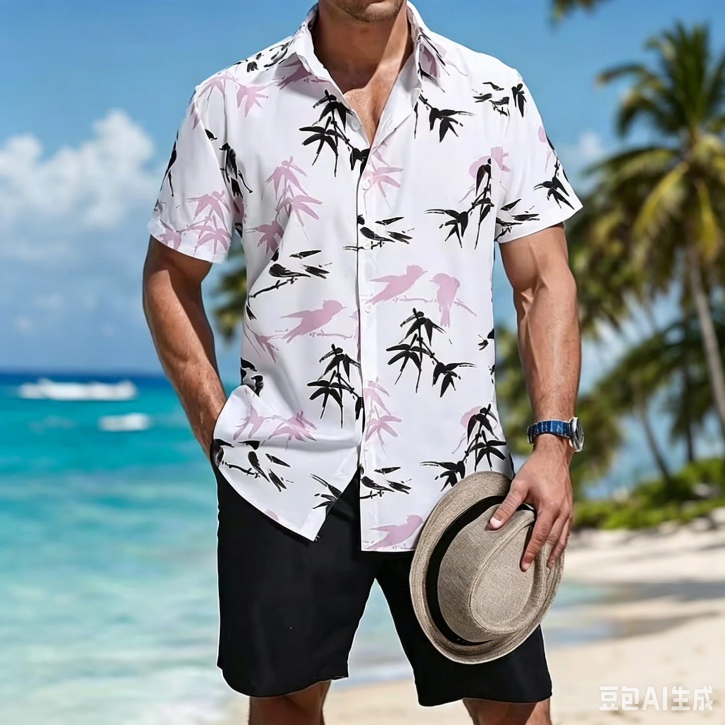 💨 Tellement léger, vous ne le sentirez presque pas ! Notre ensemble tropical respirant pour homme