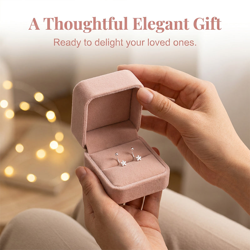 Boucles d'oreilles à vis en forme de fleur pour femmes