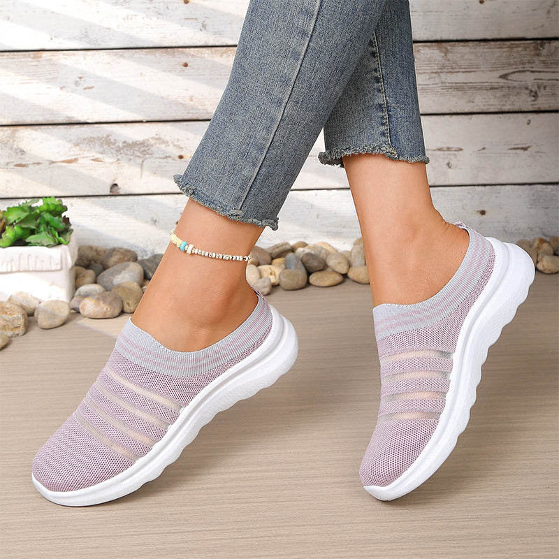 📅 Commandez aujourd'hui = -50% !Baskets-mules sans lacets en maille respirante pour femme