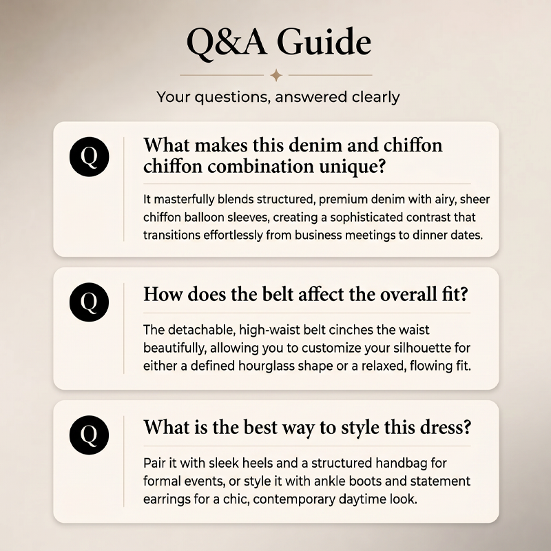 Slim Fit Stand Collar Denim Midi Dress