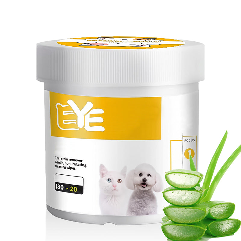 ✨️Surprise 50% Off!🐈🐕Keeping your furry friend clean matters!Natural Plant-Based Cleaning Wipes for Pet Eyes and Ears