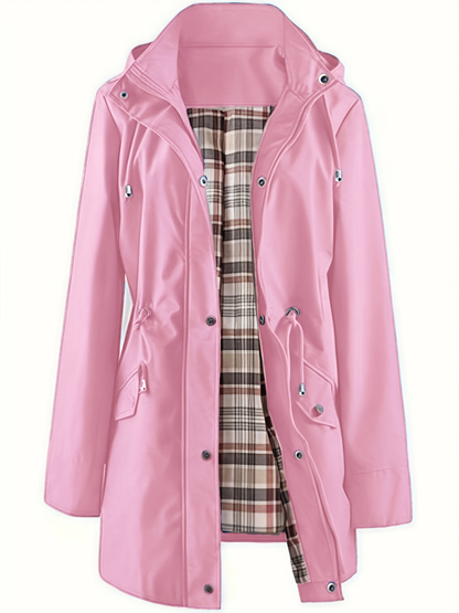 🔥Hot Sale 58% de réduction🔥Vestes décontractées de couleur unie, manteaux coupe-vent imperméables, coupe-vent à capuche