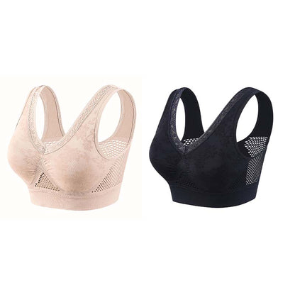👙 Soutien-gorge confortable, offrant un bon maintien et respirant pour femmes matures | Sans armatures, en coton, grandes tailles – Paiement à la livraison ✨
