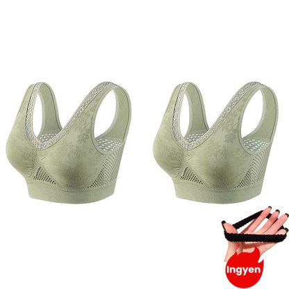 👙 Soutien-gorge confortable, offrant un bon maintien et respirant pour femmes matures | Sans armatures, en coton, grandes tailles – Paiement à la livraison ✨