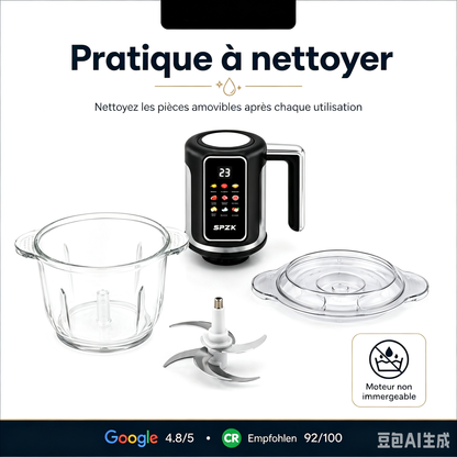 🔪Hachoir de cuisine sans fil alimenté par USB pour la viande, les sauces et plus encore – rapide, hygiénique et facile ! 🍖🥦