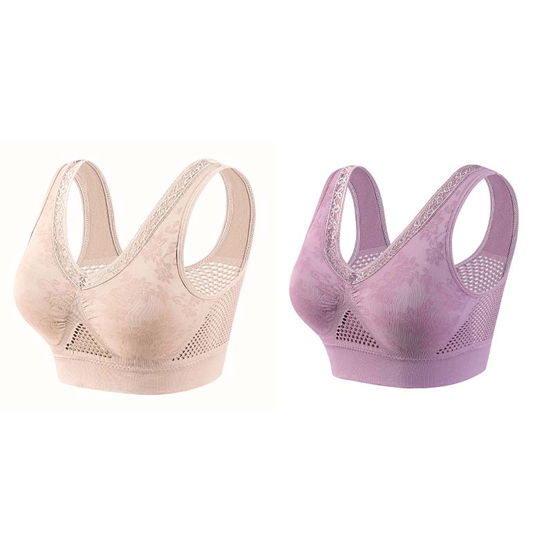 👙 Soutien-gorge confortable, offrant un bon maintien et respirant pour femmes matures | Sans armatures, en coton, grandes tailles – Paiement à la livraison ✨
