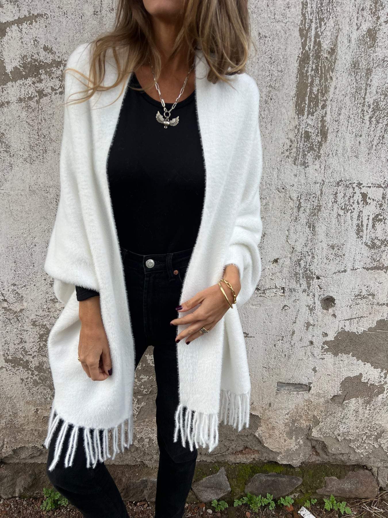 🔥Durée limitée -58%🔥Manteau à manches longues et pompons pour femme【Vente directe d'usine】