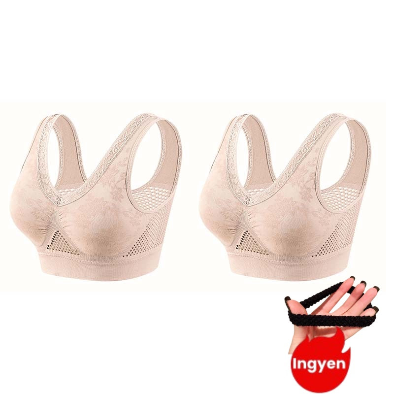 👙 Soutien-gorge confortable, offrant un bon maintien et respirant pour femmes matures | Sans armatures, en coton, grandes tailles – Paiement à la livraison ✨