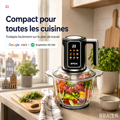 🔪Hachoir de cuisine sans fil alimenté par USB pour la viande, les sauces et plus encore – rapide, hygiénique et facile ! 🍖🥦