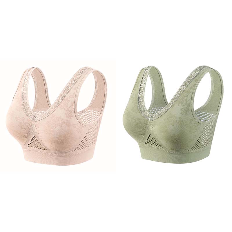 👙 Soutien-gorge confortable, offrant un bon maintien et respirant pour femmes matures | Sans armatures, en coton, grandes tailles – Paiement à la livraison ✨