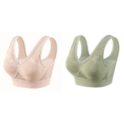 👙 Soutien-gorge confortable, offrant un bon maintien et respirant pour femmes matures | Sans armatures, en coton, grandes tailles – Paiement à la livraison ✨