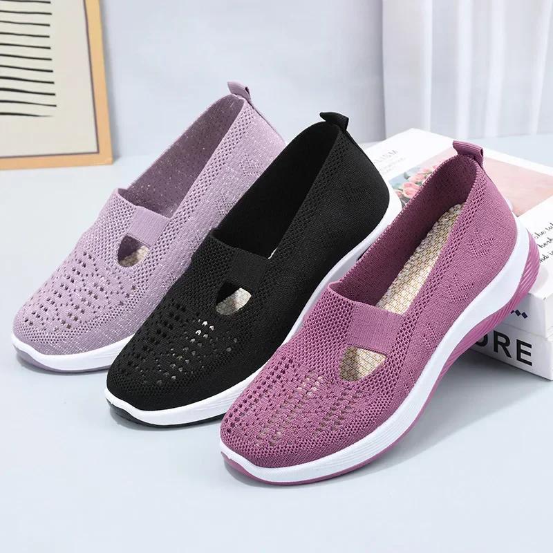 💎 -50% SUR LES BASKETS LÉGÈRES FEMME ! 💎 Semelle Antidérapante, Tricot Respirant & Confort Orthopédique pour la Marche ✨