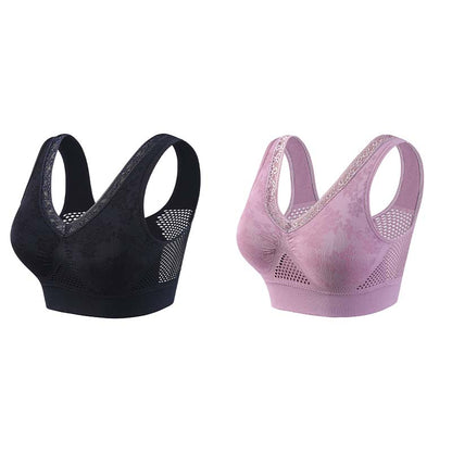 👙 Soutien-gorge confortable, offrant un bon maintien et respirant pour femmes matures | Sans armatures, en coton, grandes tailles – Paiement à la livraison ✨