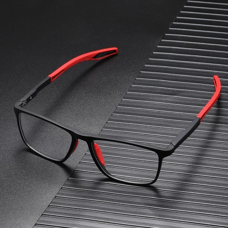 🕶️🔥 -50% ! Lunettes Lecture Progressives Polycarbonate Aérospatial – Double Foyer Loin Près Sans Ligne Démarcation, Ultra-Légères 17g Anti-Lumière Bleue HD, Presbytie +0 à +4 · Orange Noir Rouge ✨