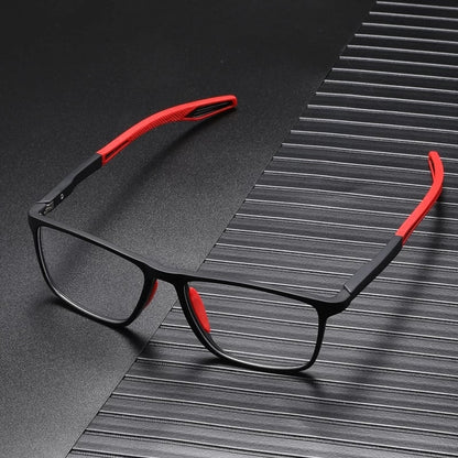 🕶️🔥 -50% ! Lunettes Lecture Progressives Polycarbonate Aérospatial – Double Foyer Loin Près Sans Ligne Démarcation, Ultra-Légères 17g Anti-Lumière Bleue HD, Presbytie +0 à +4 · Orange Noir Rouge ✨