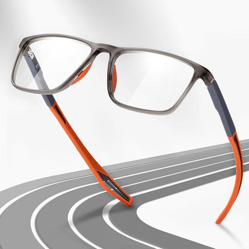 🕶️🔥 -50% ! Lunettes Lecture Progressives Polycarbonate Aérospatial – Double Foyer Loin Près Sans Ligne Démarcation, Ultra-Légères 17g Anti-Lumière Bleue HD, Presbytie +0 à +4 · Orange Noir Rouge ✨