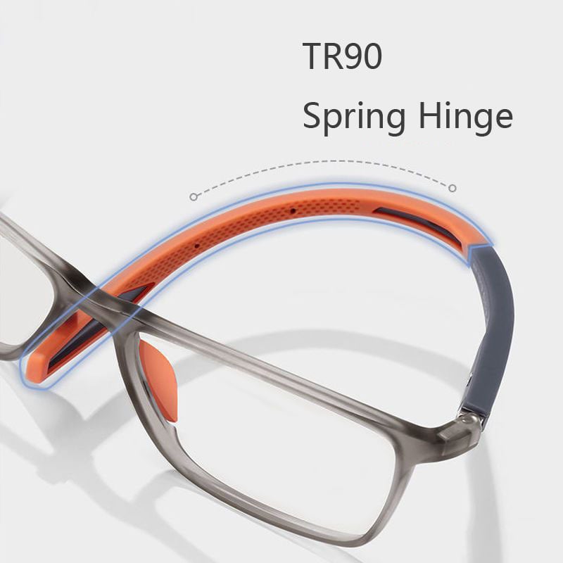 🕶️🔥 -50% ! Lunettes Lecture Progressives Polycarbonate Aérospatial – Double Foyer Loin Près Sans Ligne Démarcation, Ultra-Légères 17g Anti-Lumière Bleue HD, Presbytie +0 à +4 · Orange Noir Rouge ✨