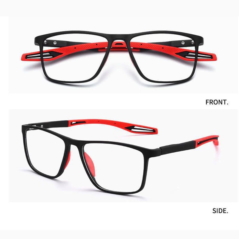 🕶️🔥 -50% ! Lunettes Lecture Progressives Polycarbonate Aérospatial – Double Foyer Loin Près Sans Ligne Démarcation, Ultra-Légères 17g Anti-Lumière Bleue HD, Presbytie +0 à +4 · Orange Noir Rouge ✨