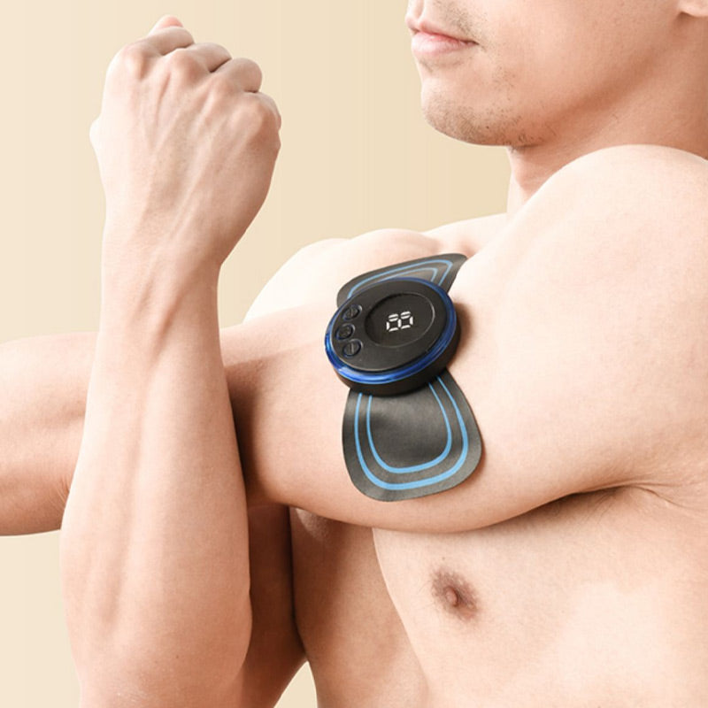 📢📢50 % de réduction !!!✨Masseur portable 8 modes + écran LCD : soulagement musculaire discret, rechargeable & sans fil ! 💆‍♀️⚡