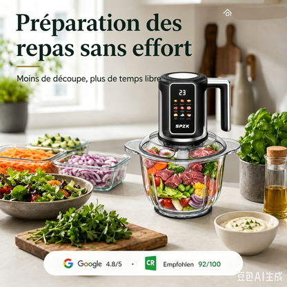 🔪Hachoir de cuisine sans fil alimenté par USB pour la viande, les sauces et plus encore – rapide, hygiénique et facile ! 🍖🥦