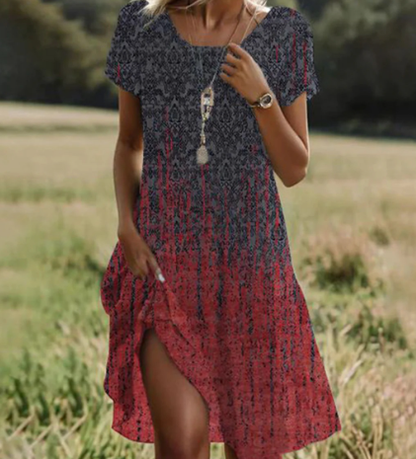 💕Promotion exceptionnelle : 55 % de réduction👗Robe sans manches imprimé