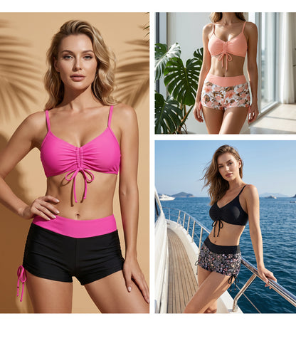 📢📢Ensemble bikini pour femme – Haut à cordons et shorty, différents modèles🩱 Pour la plage et la piscine⏰
