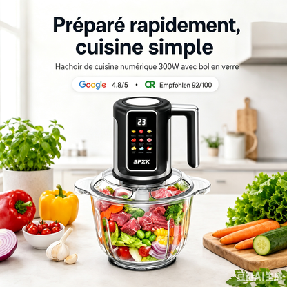 🔪Hachoir de cuisine sans fil alimenté par USB pour la viande, les sauces et plus encore – rapide, hygiénique et facile ! 🍖🥦
