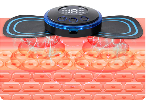 📢📢50 % de réduction !!!✨Masseur portable 8 modes + écran LCD : soulagement musculaire discret, rechargeable & sans fil ! 💆‍♀️⚡