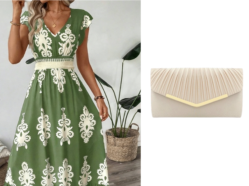 🎑👗 PROMO FLASH 50% ! Robe Longue Femme Imprimé Baroque – Col en V, Taille Haute, Tissu Fluide, 5 Couleurs, Style Bohème Chic 🌸