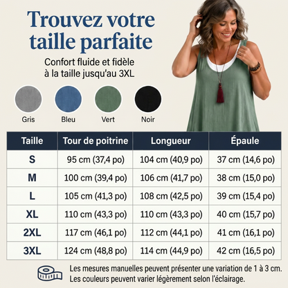 ⏰Dernier jour des soldes : 55 % de réduction 💃Robe débardeur deux pièces décontractée et ample sans manches pour femme