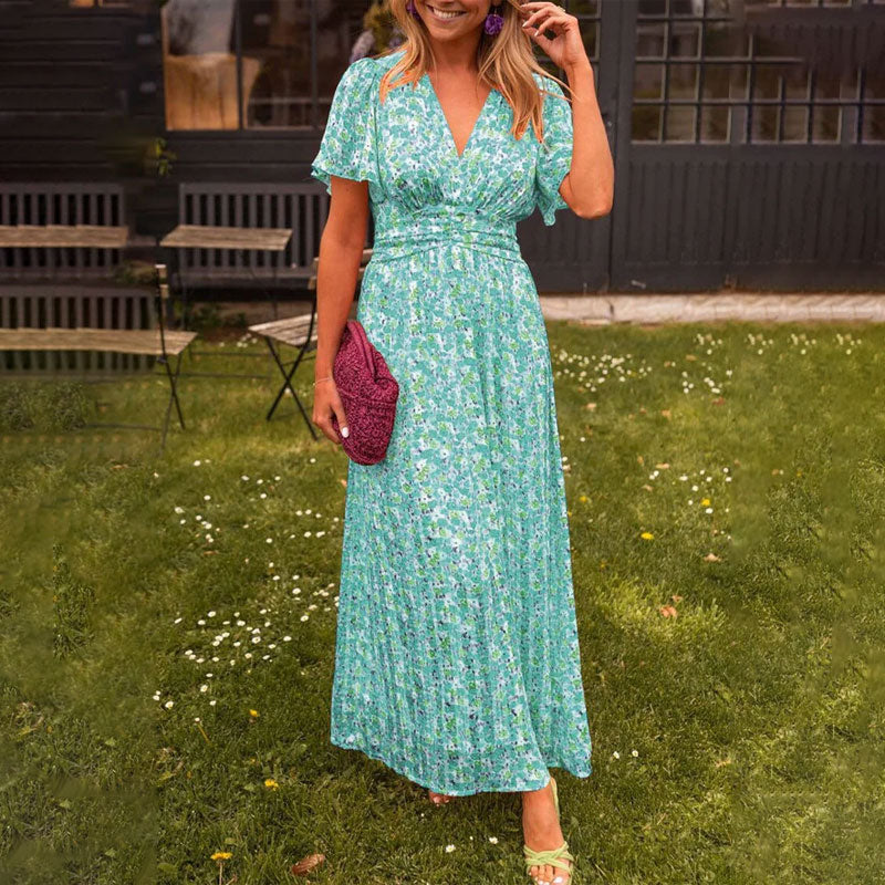 💐 50% de réduction 🌸 Robe florale vintage pour femmes