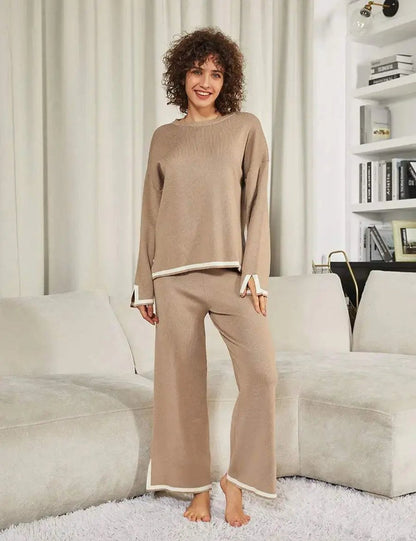 Ensemble de détente élégant en maille élastique