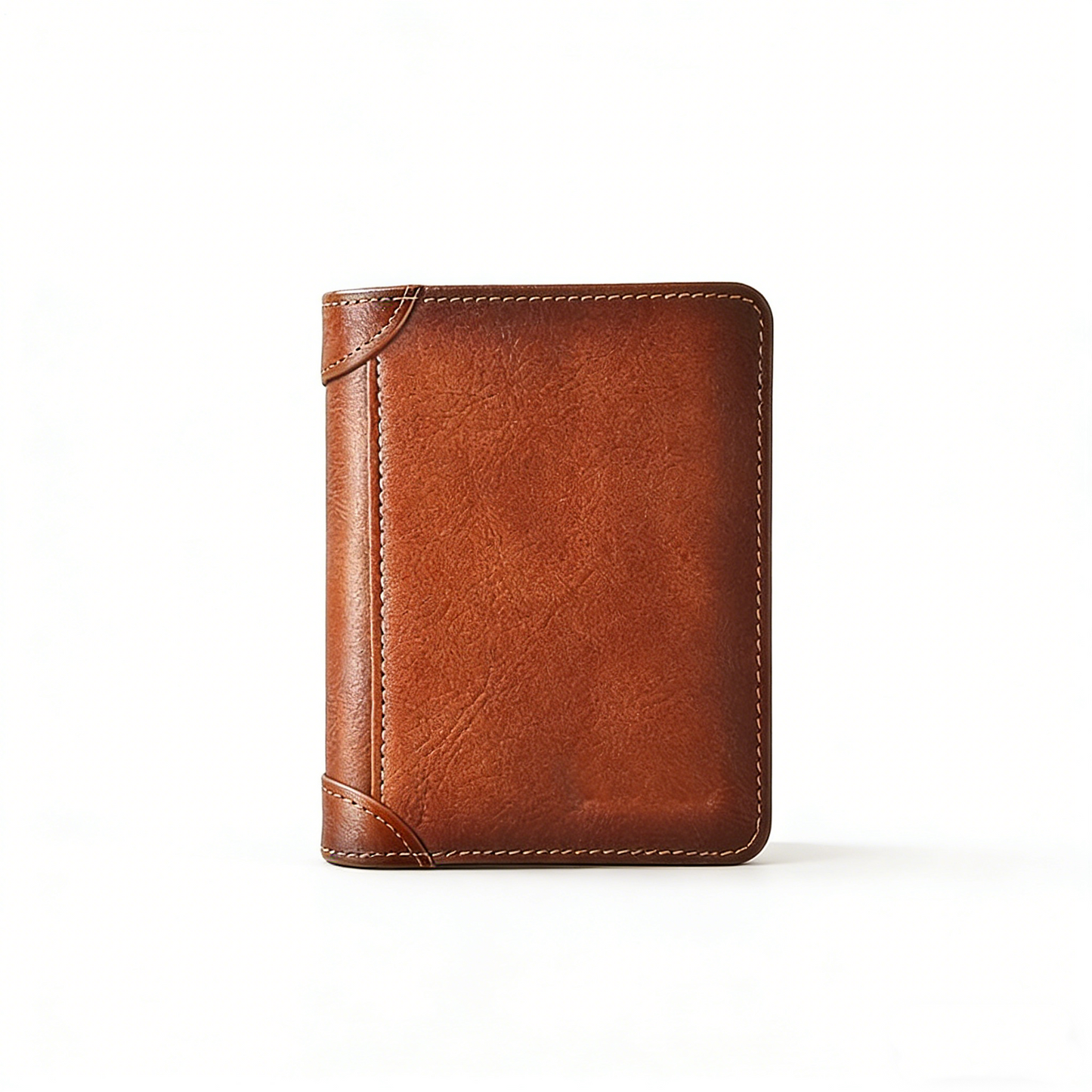 💼🔒Portefeuille homme trois volets en cuir pleine fleur véritable avec protection RFID - 11 emplacements