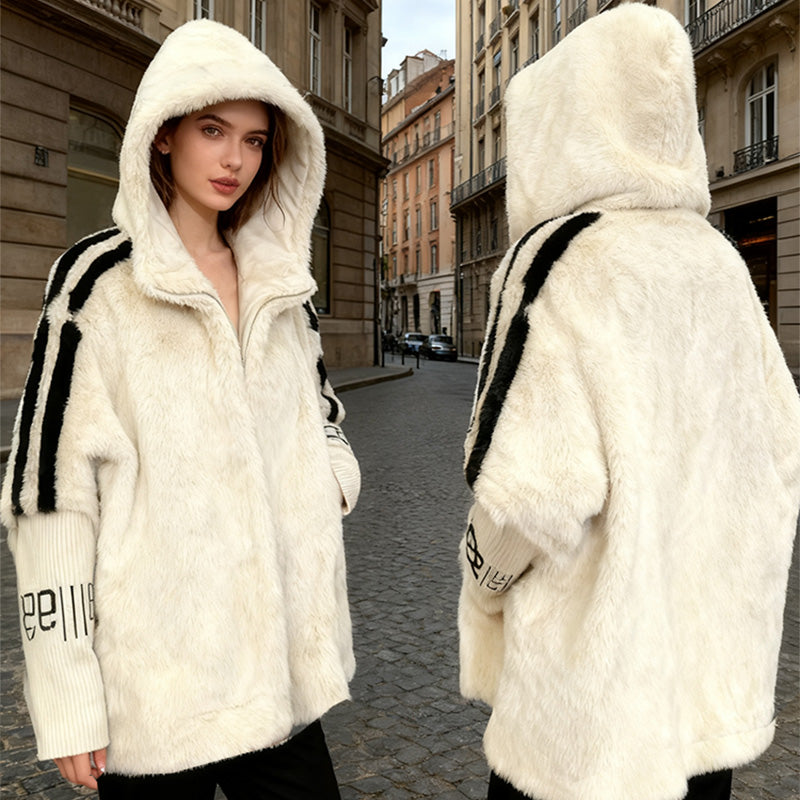 🧥 60% DE RÉDUCTION! ✨ Manteau Décontracté à Capuche Zippé en Peluche pour Femme - Doublure Polaire avec Poche Cachée pour un Style Confortable et Chaud ❄️🛍️