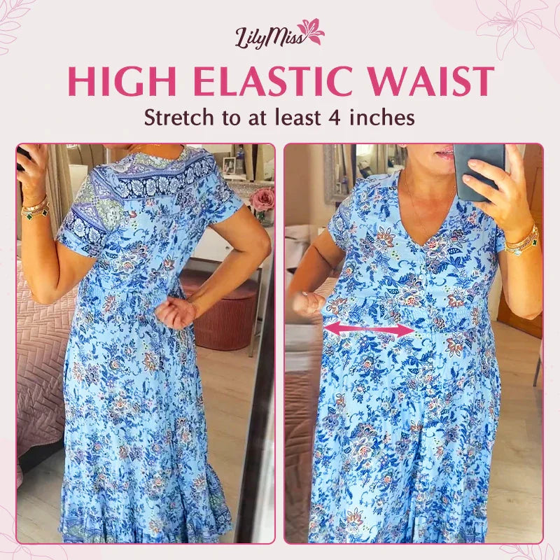 👗 49% DE RÉDUCTION ! 💃 Robe Longue à Col en V Imprimée – Coupe Élégante, Tissu Confortable & Style Polyvalent ✨