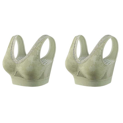 👙 Soutien-gorge confortable, offrant un bon maintien et respirant pour femmes matures | Sans armatures, en coton, grandes tailles – Paiement à la livraison ✨