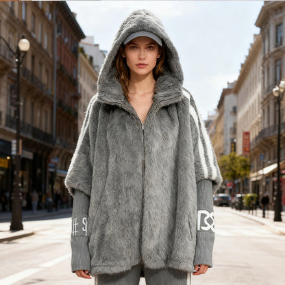 🧥 60% DE RÉDUCTION! ✨ Manteau Décontracté à Capuche Zippé en Peluche pour Femme - Doublure Polaire avec Poche Cachée pour un Style Confortable et Chaud ❄️🛍️