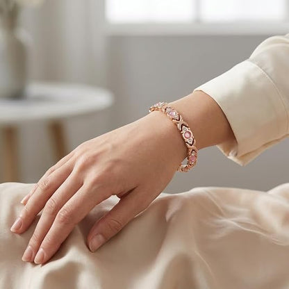 🏆Dernier jour pour l'offre spéciale !🔥Bracelet magnétique pour femme avec incrustation de cristal