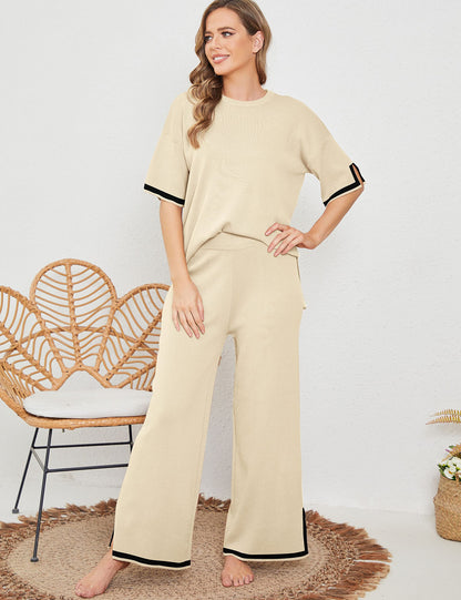 Ensemble de détente élégant en maille élastique