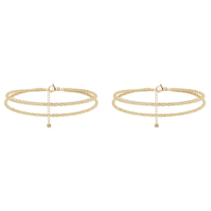 💜Délicat bracelet de cheville étanche en couches