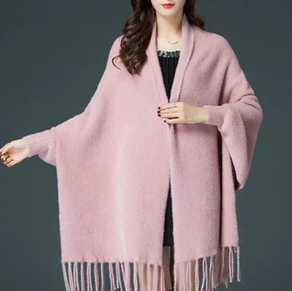 🔥Durée limitée -58%🔥Manteau à manches longues et pompons pour femme【Vente directe d'usine】