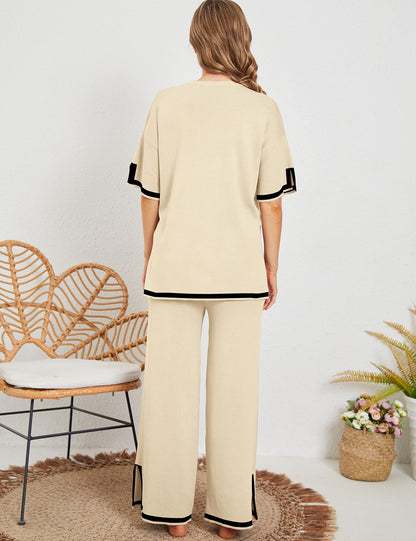 Ensemble de détente élégant en maille élastique