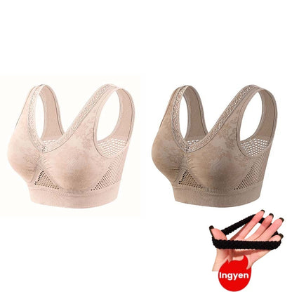 👙 Soutien-gorge confortable, offrant un bon maintien et respirant pour femmes matures | Sans armatures, en coton, grandes tailles – Paiement à la livraison ✨