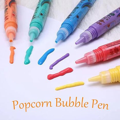 🎄🎁 Stylos à dessin DIY Bubble Popcorn, création ludique, cadeau original pour enfants et loisirs créatifs ✨