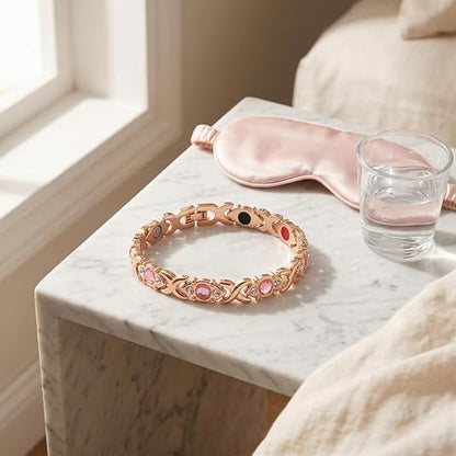 🏆Dernier jour pour l'offre spéciale !🔥Bracelet magnétique pour femme avec incrustation de cristal
