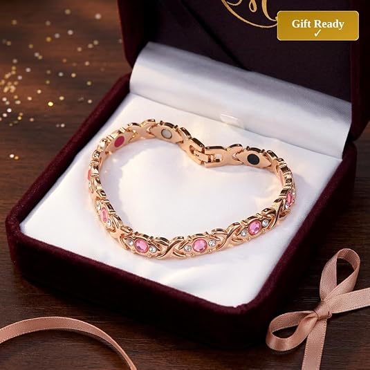 🏆Dernier jour pour l'offre spéciale !🔥Bracelet magnétique pour femme avec incrustation de cristal