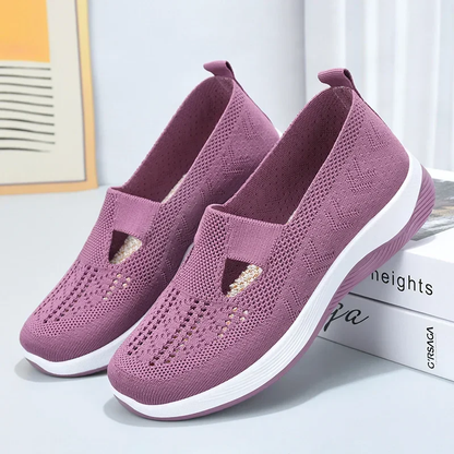 💎 -50% SUR LES BASKETS LÉGÈRES FEMME ! 💎 Semelle Antidérapante, Tricot Respirant & Confort Orthopédique pour la Marche ✨