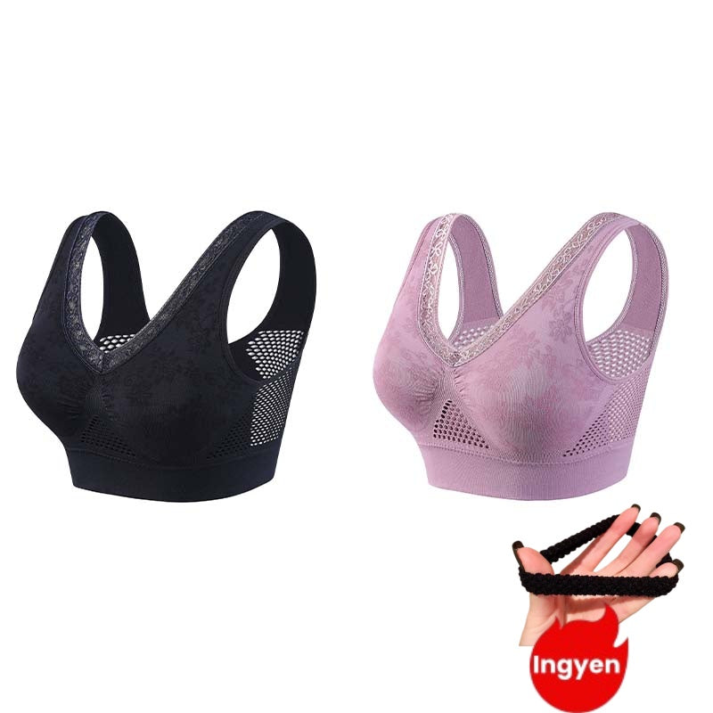 👙 Soutien-gorge confortable, offrant un bon maintien et respirant pour femmes matures | Sans armatures, en coton, grandes tailles – Paiement à la livraison ✨